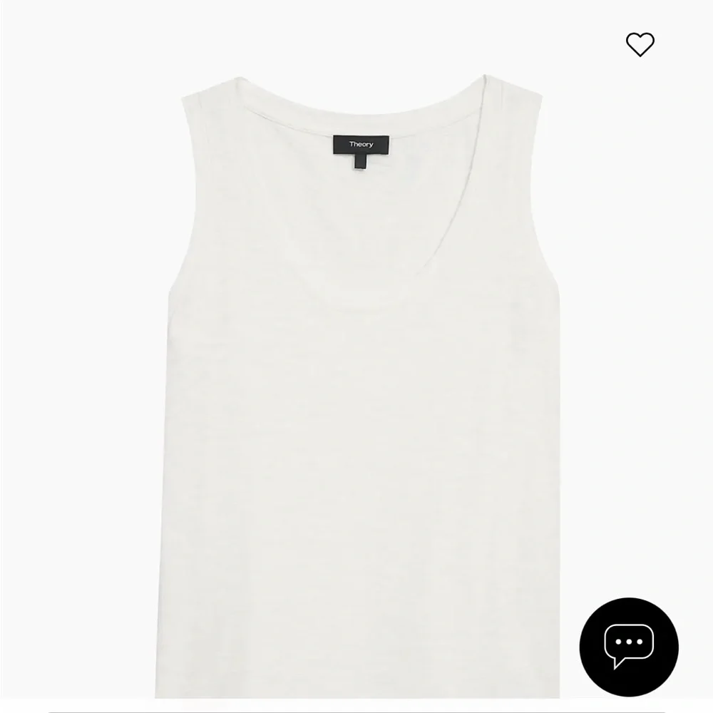Theory Easy Tank Top linen tee cocoa crème‎ size large New With Tags